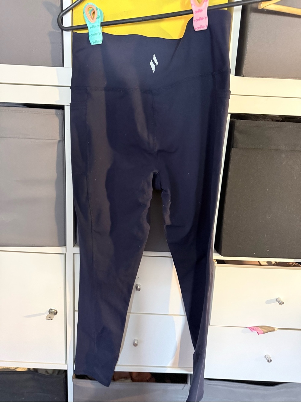 Skechers Girls' Navy High-Rise Performance Leggings